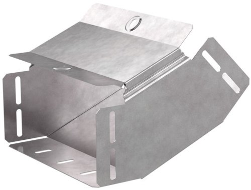 Угол для лотка вертикальный внутренний с крышкой Промрукав Стандарт 45град. 200х100 фото Угол для лотка вертикальный внутренний с крышкой Промрукав Стандарт 45град. 200х100 картинка